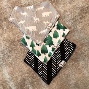 Copper Pearl bandana bibs